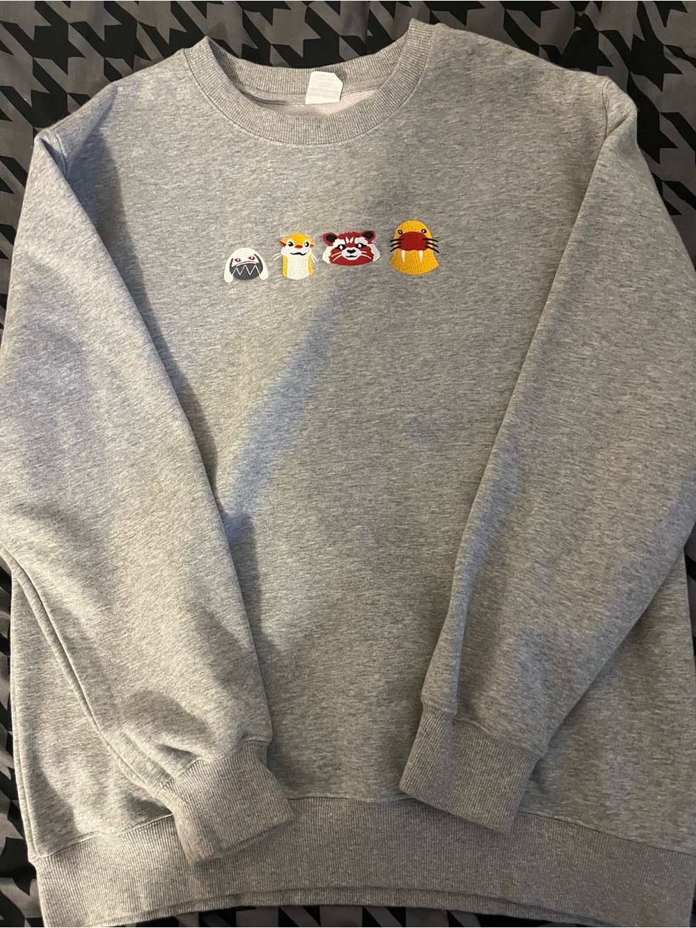 Sport Grey “ Lylla, Teef, Floor, Rocket” from GOTG Vol. 3 Sweater
